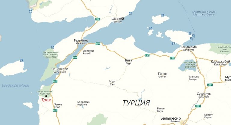 Ликийская тропа в турции карта маршрута с русскими названиями